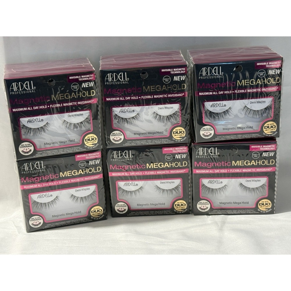 24 Pc Ardell Magnetic MegaHold Demi Wispies Bulk Lot New Sealed